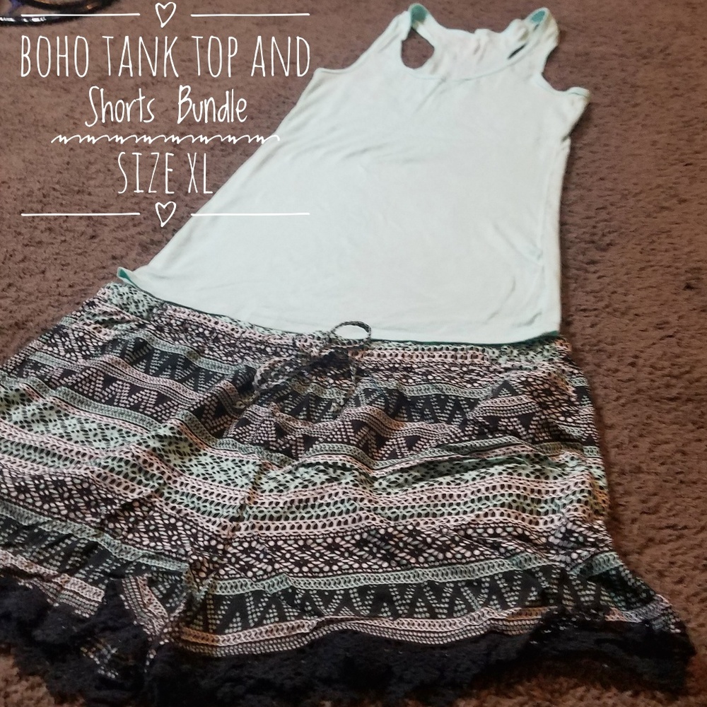Cute Tank Top and Shorts Bundle Size Extra Large